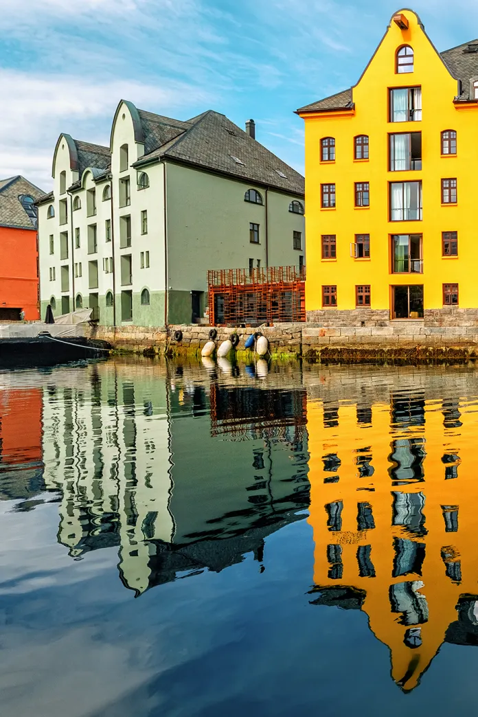 Colorful buildings in Alesund