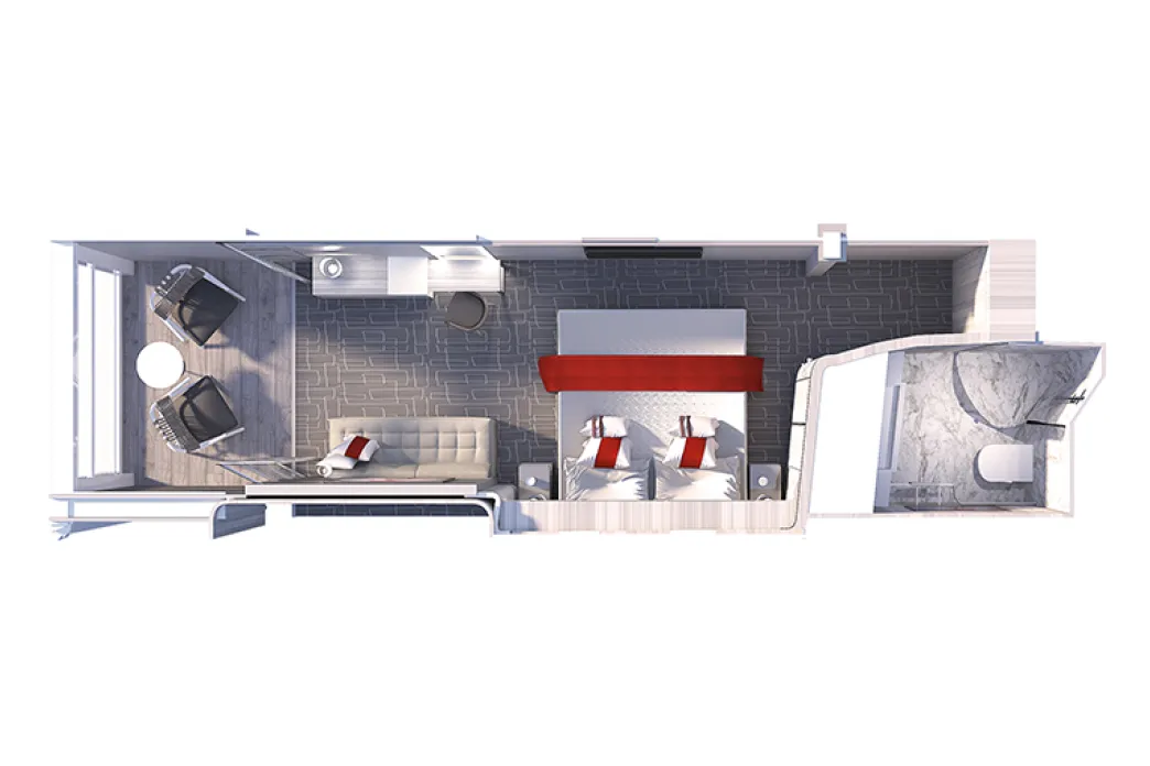 Celebrity Beyond - Veranda floor plan