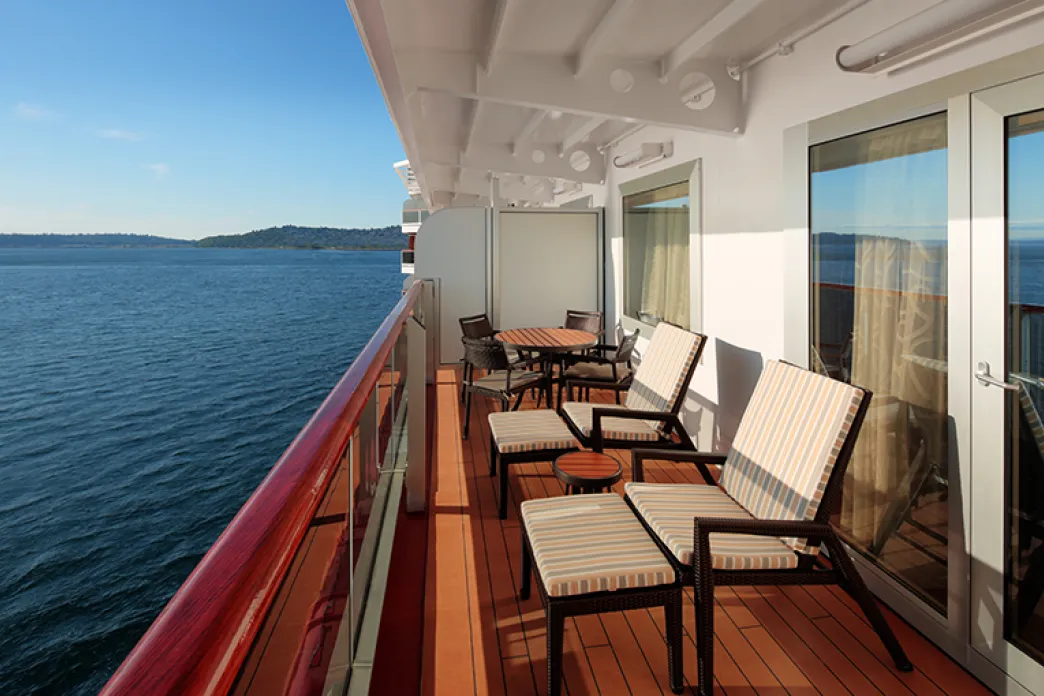 Holland America Line Eurodam - Neptune Suite balcony